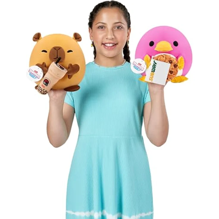 Snackles Series 2 Capybara, 20 cm kuschelig-weiches Plüschspielzeug mit lizenziertem Snackmarken-Accessoire (Kung Fu Tea, Bubble Tea) – Bild 3