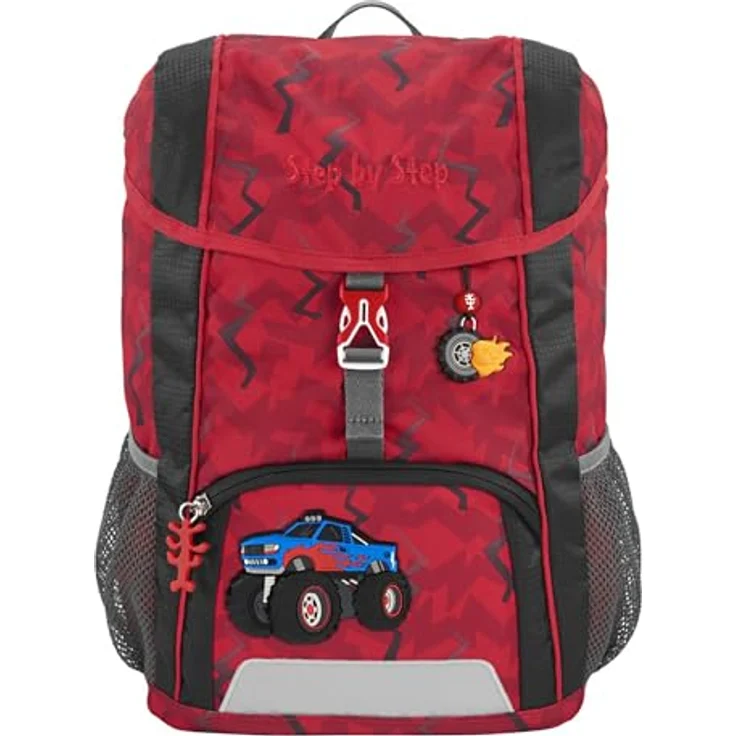 Step by Step KID, 3-teiliges Kindergartenrucksack-Set, ergonomisch, Mehrfarbig mit MAGIC MAGS Applikationen und gepolstertem Sitzkissen – Bild 2
