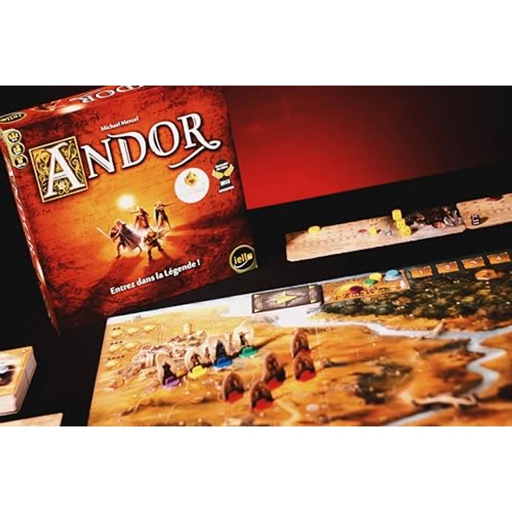 IELLO Andor, Brettspiel für 2-4 Spieler, kooperatives Abenteuer ab 10 Jahren, inklusive 41 Spielsteine und 72 Karten – Bild 2