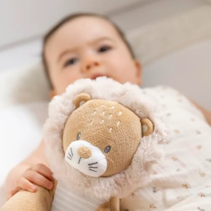 Nattou Kuscheltier Löwe Ernest, flauschiger Begleiter aus 100% Polyester, 32 cm, maschinenwaschbar bei 30°C – Bild 2