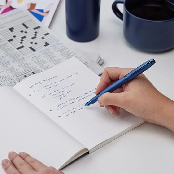 Parker Pen IM Stylus Pen, Füllfederhalter mit vollmetallischem Körper, blau, inklusive Geschenkbox – Bild 5