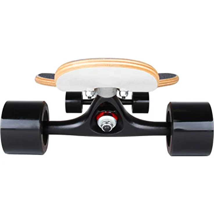FunTomia Flex2 bis 84kg - Camber Longboard (weiß Skull - Ahornholz) – Bild 3