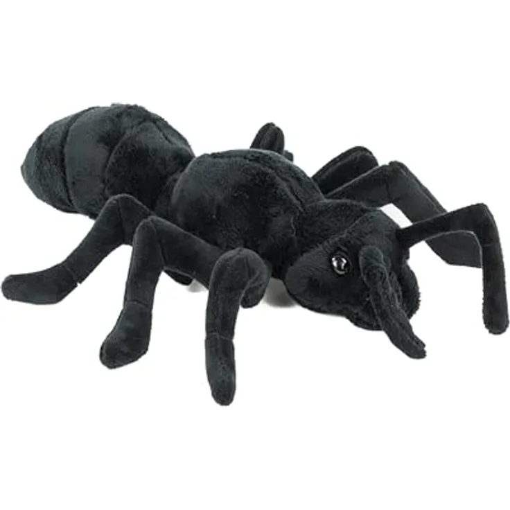 Teddys Rothenburg Kuscheltier Ameise, 24 cm Plüschstofftier in schwarz, maschinenwaschbar bis 30°C