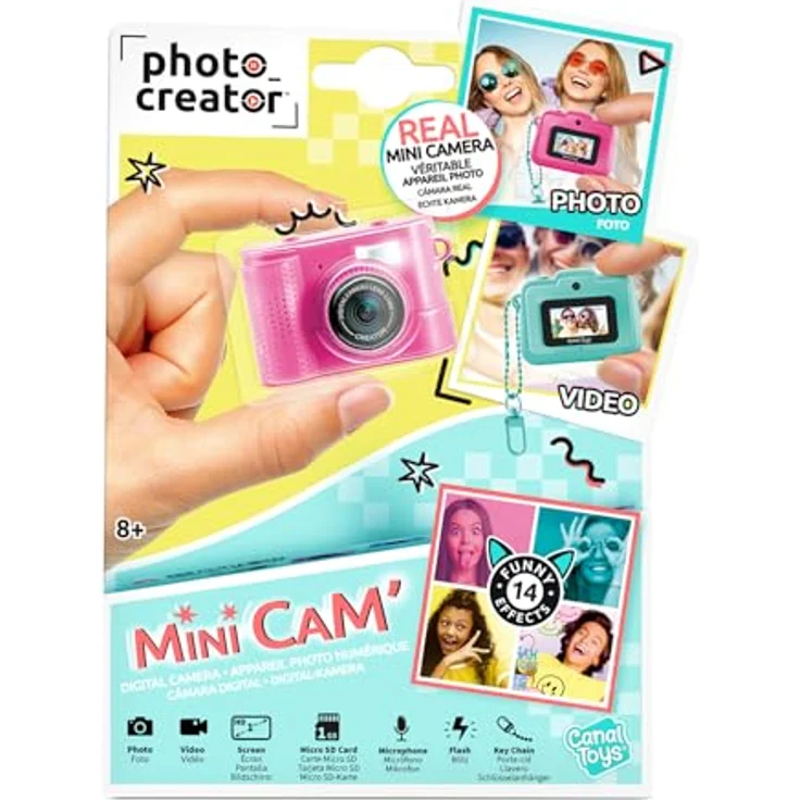 Canal Toys Digitalkamera für Kinder, kompakt und leicht mit LCD-Display, verschiedene Fotoeffekte, unterstützt MicroSD-Speicherkarten – Bild 2