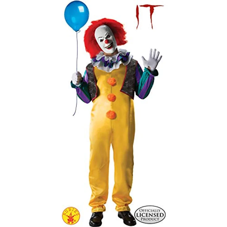Rubie's Official Pennywise Deluxe Kostüm für Erwachsene, Clown-Anzug mit Handschuhen und Maske, Standardgröße, Halloween – Bild 5