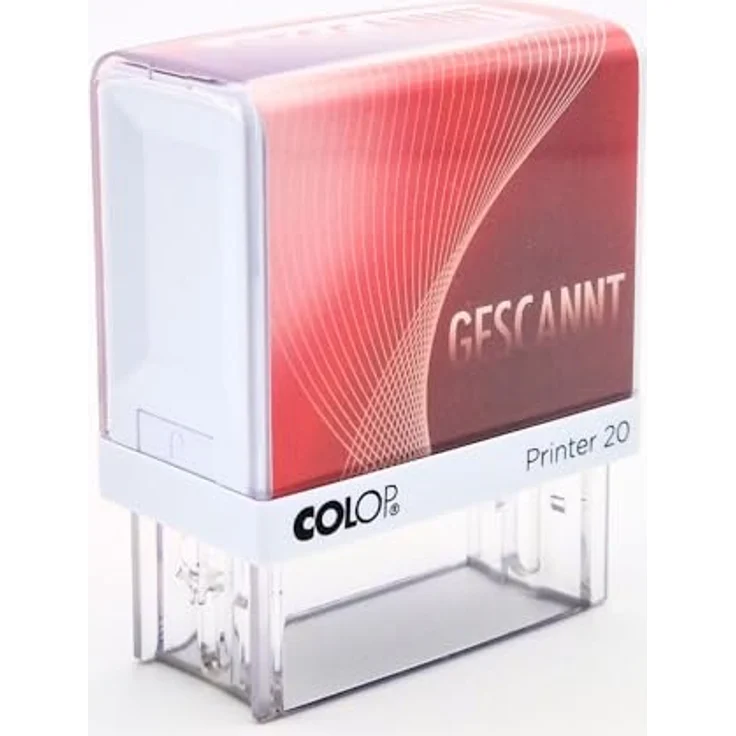 COLOP Stempel Printer 20/L Gescannt, selbstfärbend, mit fertigem Lagertext in Rot – Bild 4