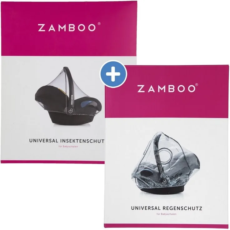 Zamboo Babyschale Erstlings-Schutz-Set, Regenschutz Regenverdeck für Babyschale / Maxci Cosi & Insektenschutz, Polyester, maschinenwaschbar, transparent