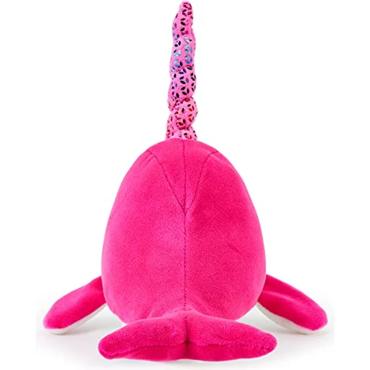 Zappi Co Rosa Narwal Plüschtier, 15-17 cm, weiches Kuscheltier für Neugeborene und Kinder, ideal zum Spielen und Lernen – Bild 3