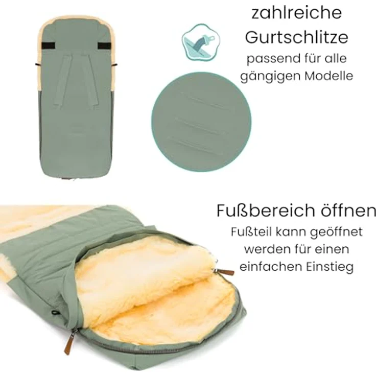 Fillikid Winterfußsack Bernina Lammfell Exclusiv – Bild 4