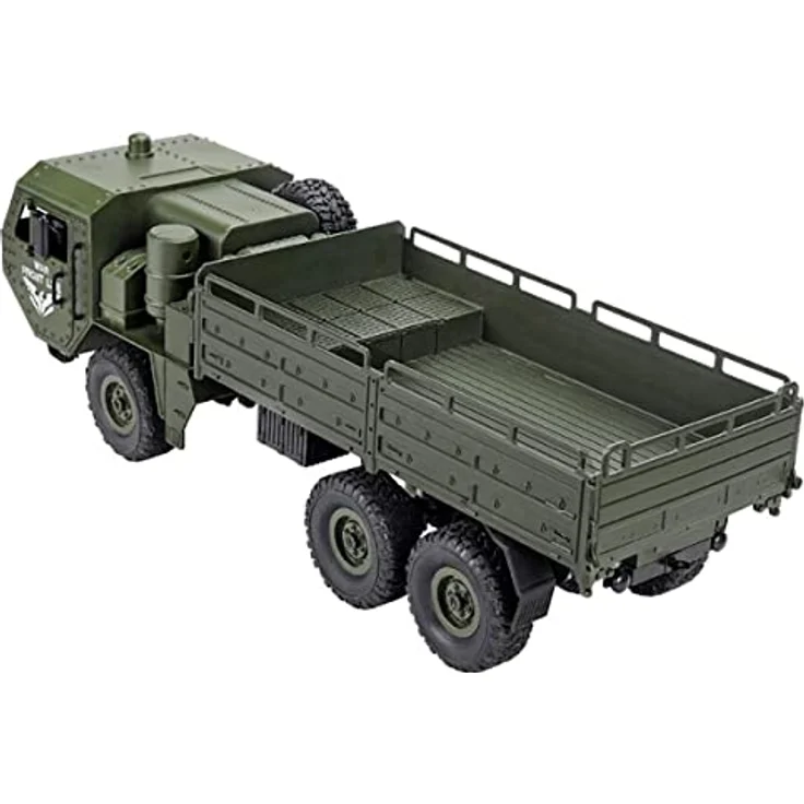 efaso RC-Truck Q75 ferngesteuerter Geländewagen - RC LKW 1:16 mit Allradantrieb und LED-Beleuchtung, grün – Bild 2