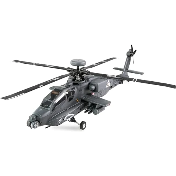 Amewi Apache AH-64D, ferngesteuerter Hubschrauber mit GPS, digitalen Metallgetrieben und automatischen Flugmanövern, RTF-Set – Bild 1
