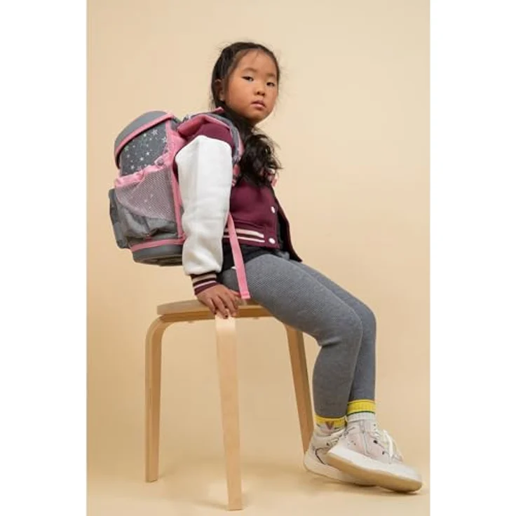 Belmil Mini-Fit Schulranzen Set 4-teilig, ergonomisch und leicht, 17 L Volumen, Shine Bright – Bild 2