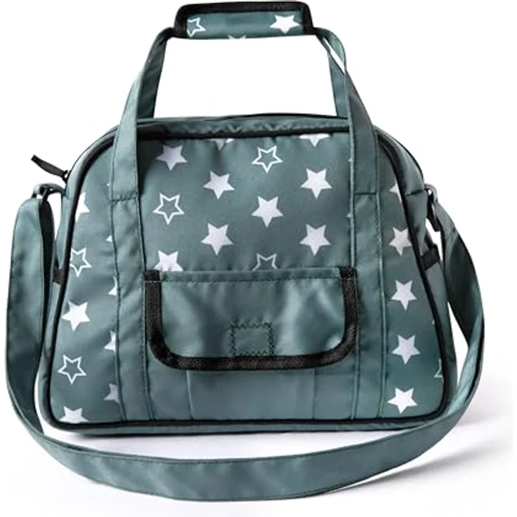 Bayer Design 69058AA Wickeltasche für Puppen, mit Winkelunterlage und Stoffwindel, Nordisches Grün – Bild 2