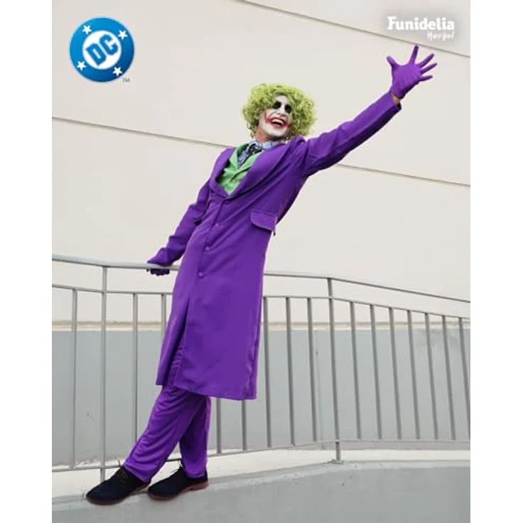 Funidelia Offizielles Joker Kostüm The Dark Knight für Herren, lila Anzug Größe M, ideal für Halloween und Karneval – Bild 5