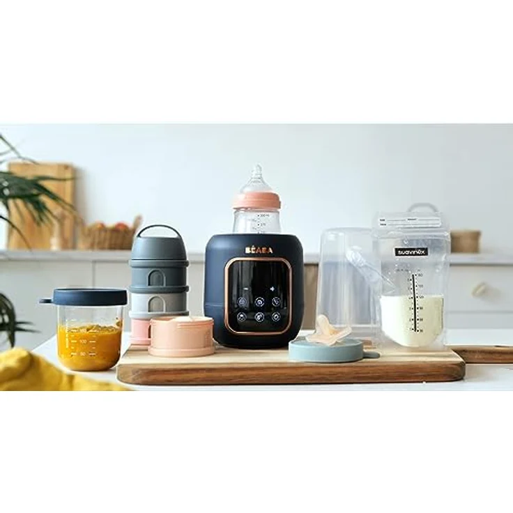 BÉABA, Flaschenwärmer/Sterilisator, Muttermilch-/Säuglingsmilchwärmer, Multifunktional: 5 Modi, Wasserbadfunktion, Erwärmen von Gläschen, Auftauen, Schnellmodus, Sterilisationsmodus, Multi Milk – Bild 5