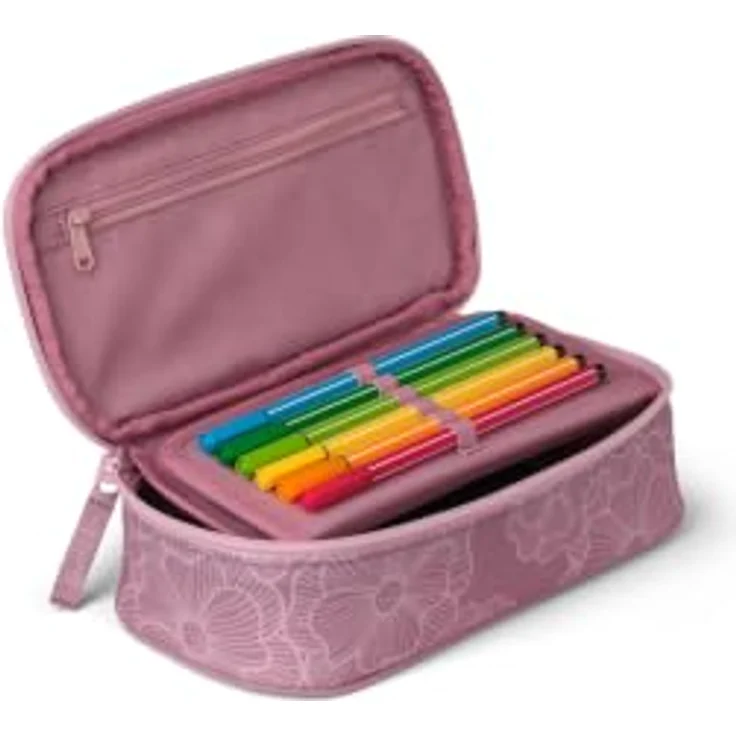 Satch Federmäppchen Schlamperbox, 2-tlg. mit Geodreieck und Stundenplan, wasser- und schmutzabweisendes Material, recyceltes Polyester – Bild 3