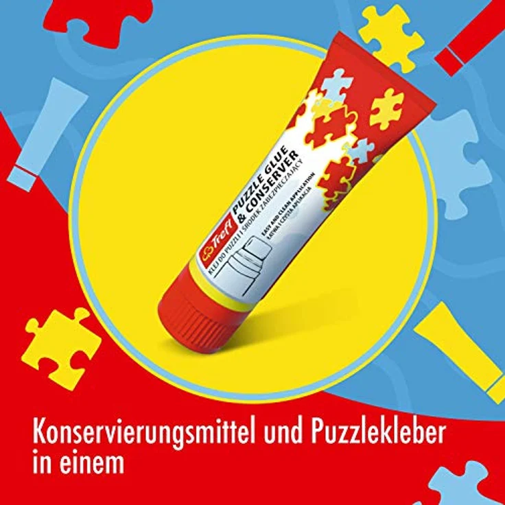 Trefl 90721 - Puzzle-Kleber, Puzzle Glue & Conserver mit Schwammapplikator, 70 ml – Bild 5