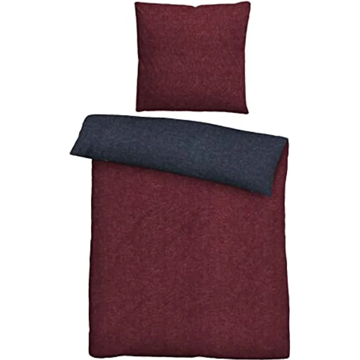 biberna 0840500 Melange-Flanell Bettwäsche – Bild 1
