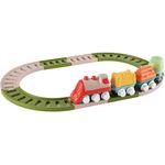 Chicco Eco+ Baby Railway 18-tlg. Eisenbahn-Set mit Schienen und Zug, aus 80 % recyceltem Kunststoff, für Kinder ab 18 Monaten
