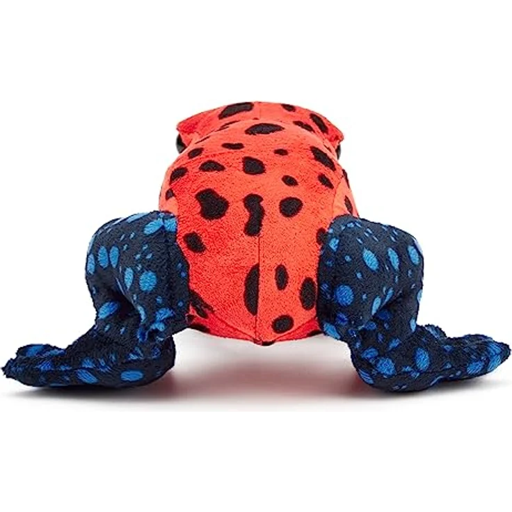 Zappi Co Scarlett der Erdbeerrot/Schwarz Plüsch-Pfeilgiftfrosch, 100% recyceltes Kuscheltier (15cm), umweltfreundlich und waschbar – Bild 4