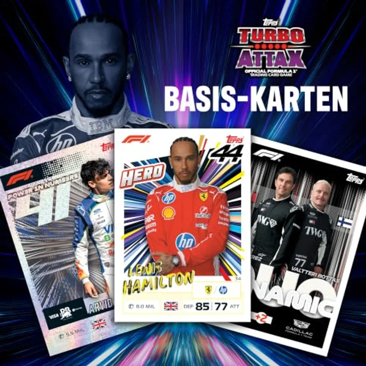 Topps 2026 Turbo Attax TCG - Formel 1 Super Tin, Sammeldose mit 72 Karten, inklusive 8 Limited-Edition-Karten und seltenen Relic-Karten – Bild 4