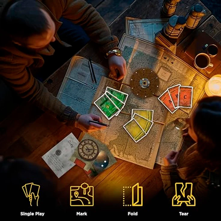 Thames & Kosmos EXIT: Das Verschwinden von Sherlock Holmes, Escape Room Kartenspiel für 1-4 Spieler, ab 12 Jahren, 88 Karten und Decoder inklusive – Bild 4