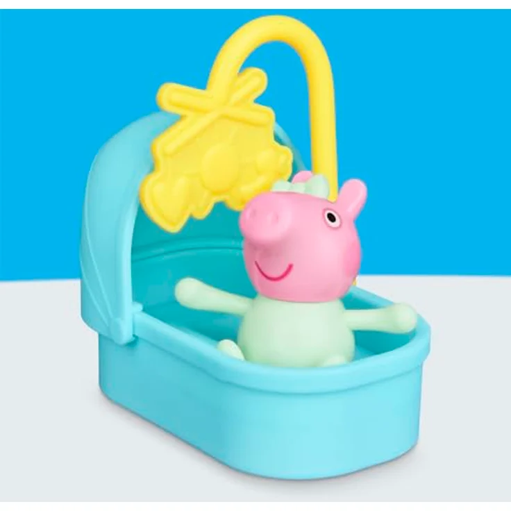 Hasbro Peppa Pig Evies Kinderzimmer-Set, Spielset mit 1 Baby-Evie-Figur und 7 Accessoires, für fantasievolles Spielen – Bild 7