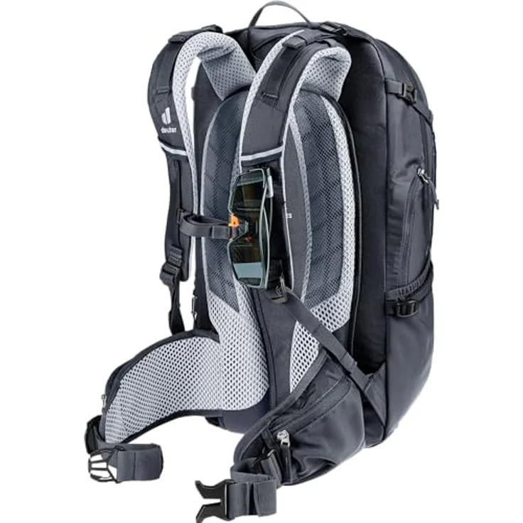 deuter Trans Alpine 30 Fahrradrucksack, 30 Liter, Airstripes System, ergonomische Schulterträger, schwarz – Bild 12