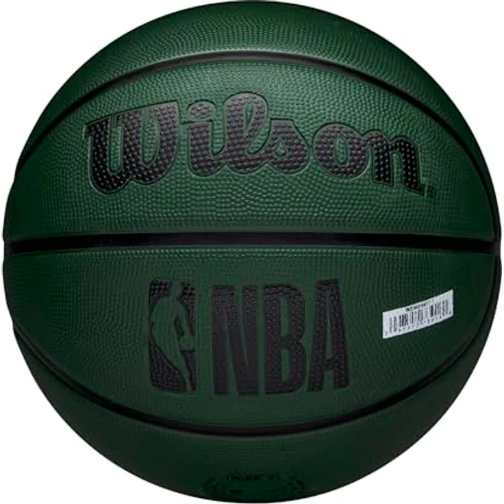 Wilson NBA Team Tribute Solid Basketball - Milwaukee Bucks, 3-Schicht-Design mit eingearbeitetem Teamlogo – Bild 5