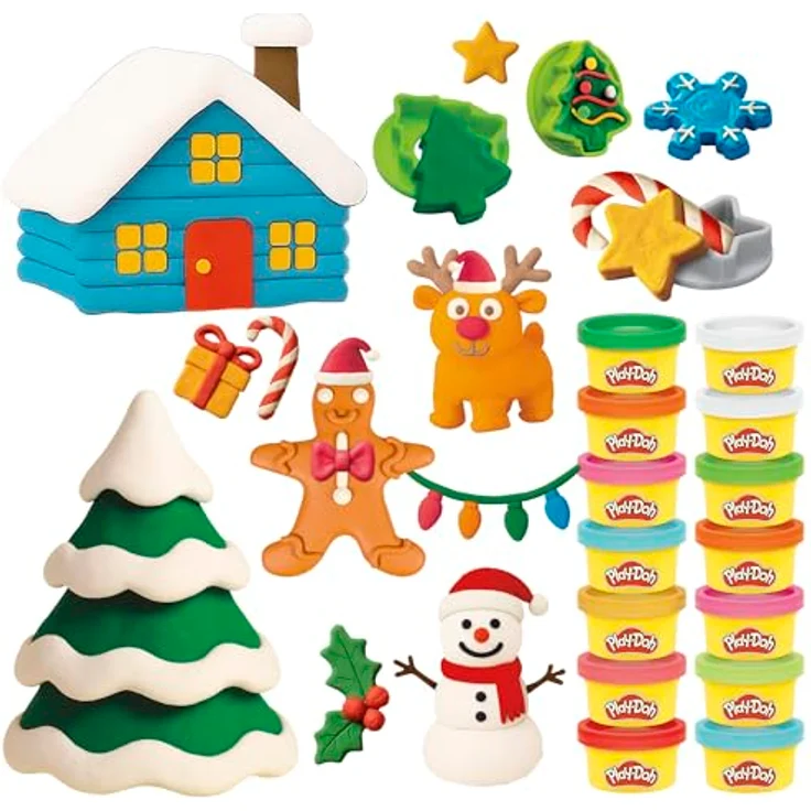 Play-Doh Holiday Advent Calendar 2026, Adventskalender mit 24 kreativen Überraschungen, inklusive Modelliermasse und Spielmatte – Bild 3