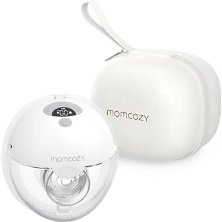Momcozy M5 Handfreie Milchabsaugung, tragbare elektrische Milchpumpe mit 3 Modi und 9 Stufen, 24 mm, auslaufsicher, ergonomisches Design in 4 Farben verfügbar