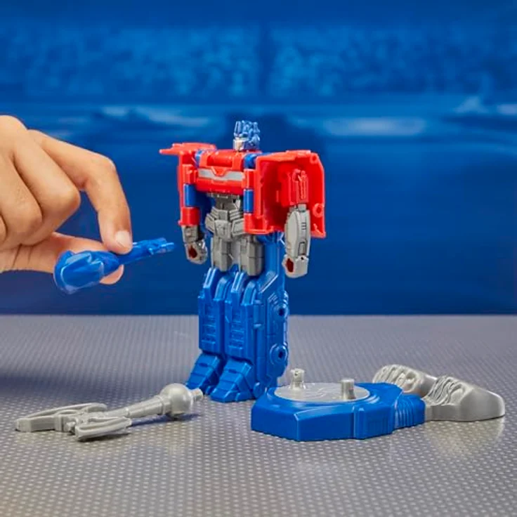 Transformers One Robot Battlers, 2er-Pack Action-Figuren mit verwandelbarem Optimus Prime und Megatron, 11,5 cm, inklusive Battle-Ausrüstung – Bild 4