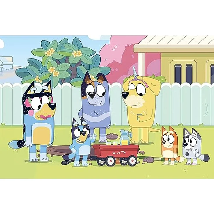 Trefl 16471 Bluey Kinderpuzzle, Mehrfarbig, 100 Teile, Puzzlespiel mit den Helden der Fernsehserie Bluey – Bild 2