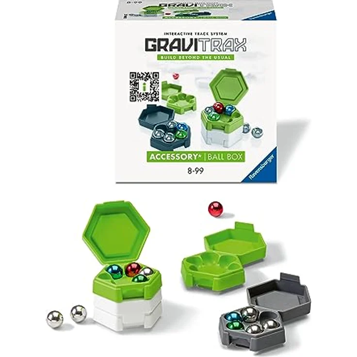 Ravensburger GraviTrax Accessory Ball Box - Ideales Zubehör für spektakuläre Kugelbahnen, Konstruktionsspielzeug für Kinder ab 8 Jahren – Bild 2