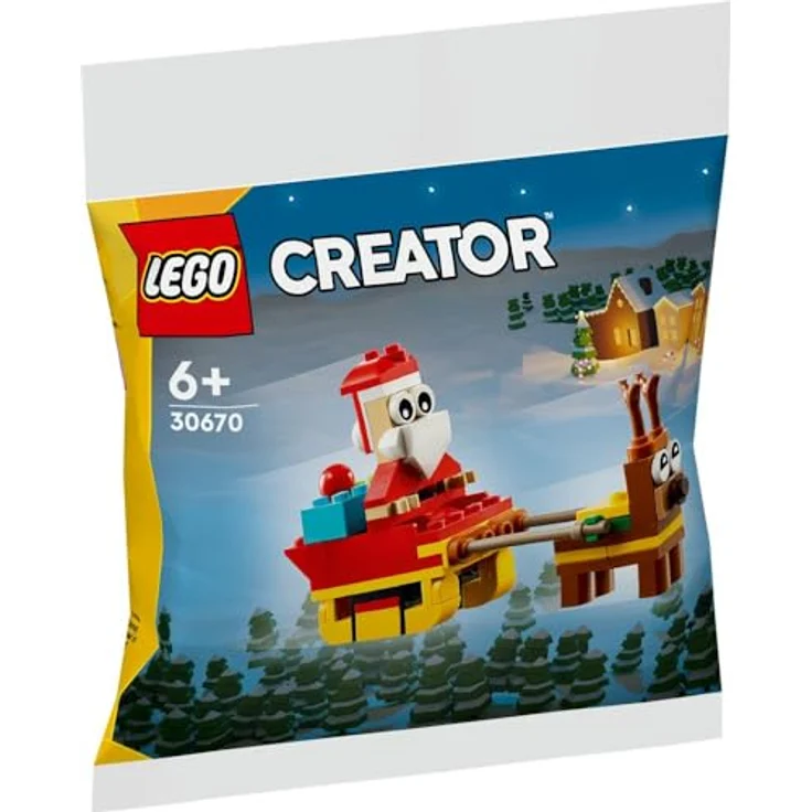 LEGO Creator 30670 Schlittenfahrt Polybag-Set des Weihnachtsmanns, 73 Teile, für Kinder ab 6 Jahren – Bild 1