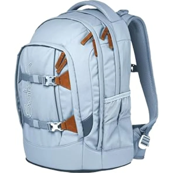 Satch Schulrucksack Pack - Schulrucksack 45 cm (1-tlg), ergonomisch, reflektierend, geräumig, wasserabweisend, blau – Bild 2