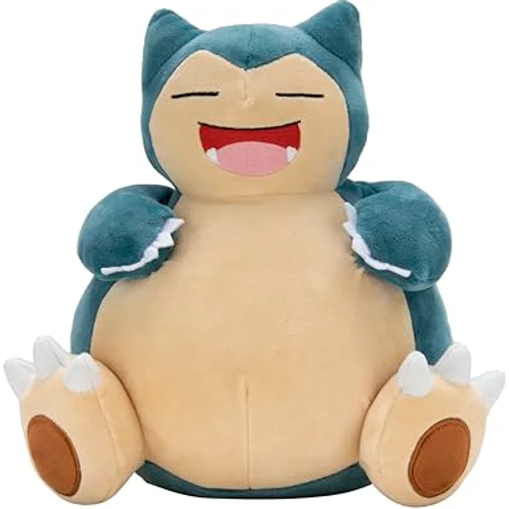 Jazwares Pokémon Plüschfigur Relaxo, 30 cm, aus super softem Material, mit authentischen Details aus der Pokémon Animated Series – Bild 1