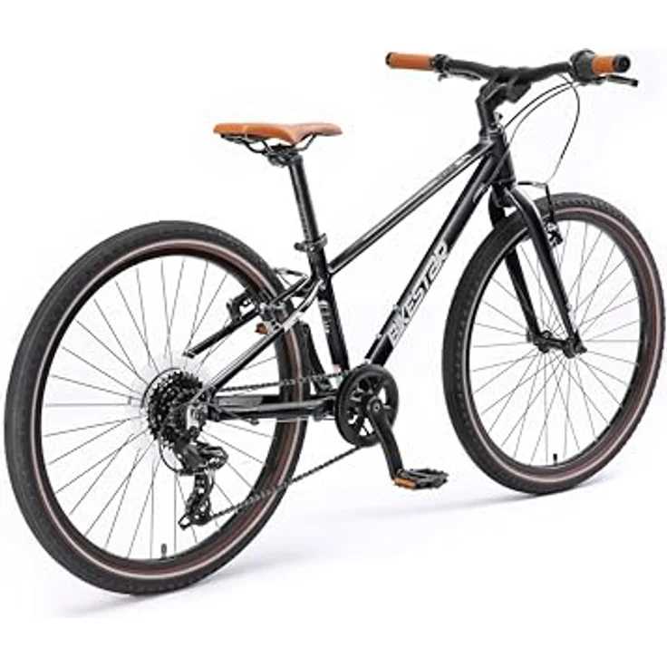 BIKESTAR Leichtgewicht 9 kg Kinder Jugend Fahrrad Aluminium ab 8-9 Jahre | 24 Zoll 8 Gang Shimano Schaltung Ultra Leicht | Schwarz – Bild 3