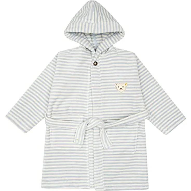 Steiff Unisex Kinder Mini Basic Bademantel, CELESTIAL BLUE, 92 EU