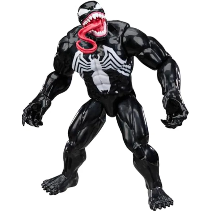 Marvel Spider-Man Titan Serie Venom Deluxe Action-Figur, 30 cm groß mit 11 Bewegungspunkten, Superhelden-Spielzeug für Kinder ab 4 Jahren