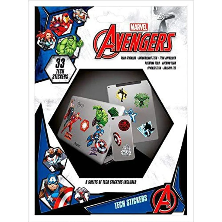 Marvel Avengers TS7404 Aufkleber, mehrfarbig, 33 Stück – Bild 2