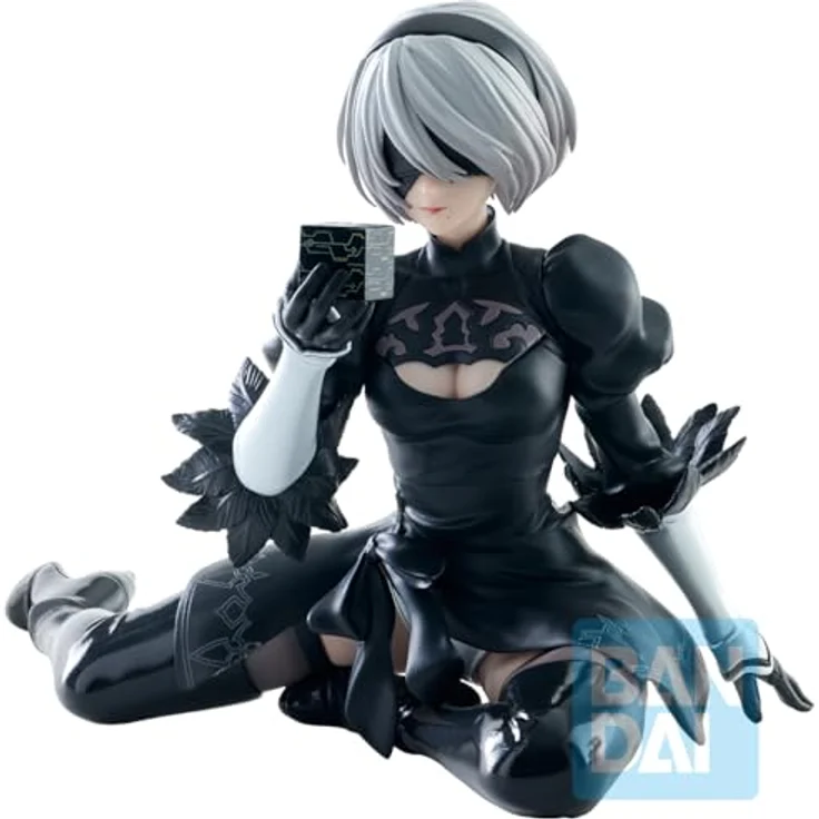 Ichibansho Figur - NieR: Automata - 2B (für die Herrlichkeit der Menschheit), Sammlerstatue, 10cm groß, offiziell lizenziert von Bandai Namco – Bild 4