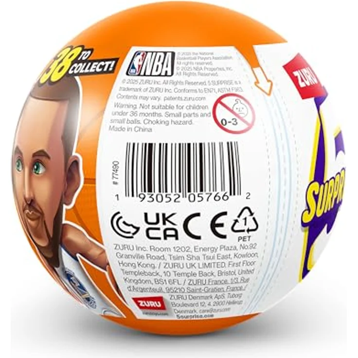 Zuru 5 Surprise NBA Ballers Serie 2, Sammelfiguren mit 36 Spielern und 9 seltenen Figuren, Mehrfarbig – Bild 3