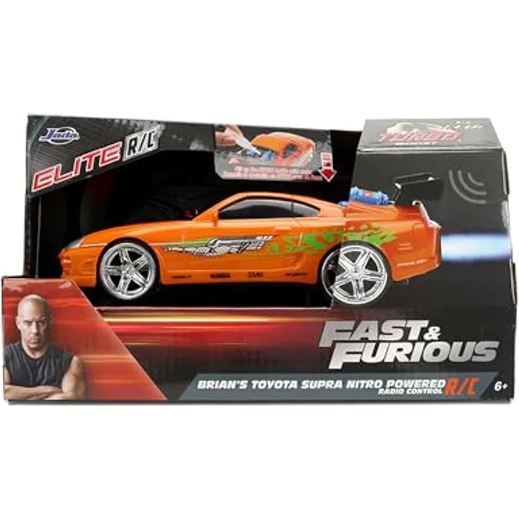 Jada Fast&Furious RC Nitro Powered Vapor 1:24, ferngesteuertes Fahrzeug mit 2-Kanal-Fernsteuerung, Turbo-Funktion und USB-Ladefunktion – Bild 7