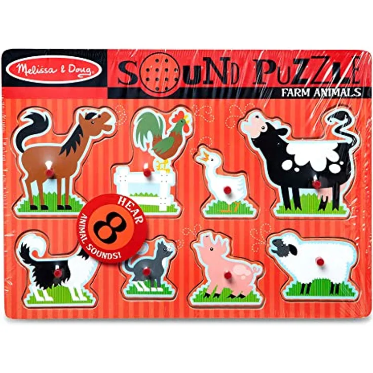Melissa & Doug LCI726-6 Toy, Holzpuzzle mit Musik und Hand-Augen-Koordinationstraining