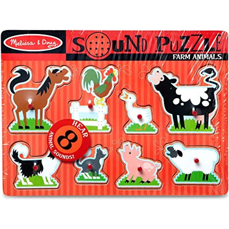 Melissa & Doug LCI726-6 Toy, Holzpuzzle mit Musik und Hand-Augen-Koordinationstraining – Bild 1
