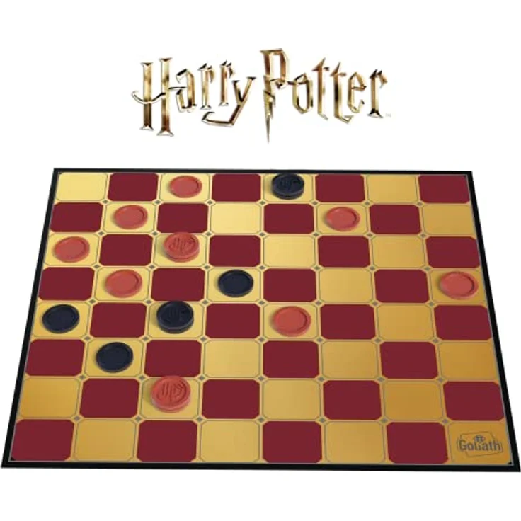 Goliath Harry Potter Checkers, Brettspiel für Kinder ab 6 Jahren, 2 Spieler, 24 Spielsteine mit H und P – Bild 4