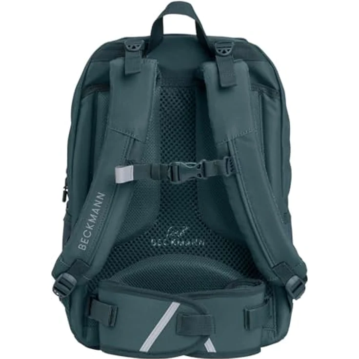Beckmann Sport Jr. Backpack 30L, Schulrucksack mit Laptopfach, ergonomisches Tragesystem, dunkelgrün – Bild 4