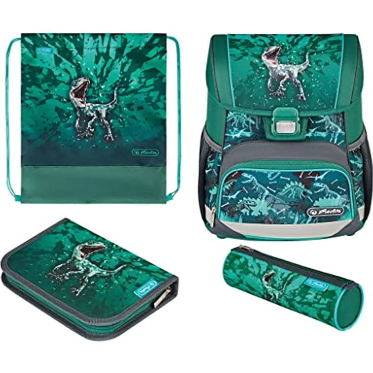 Herlitz Schulranzenset Loop Plus Green Rex – Bild 2