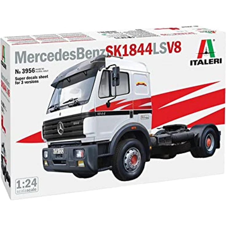 Italeri 3956 Mercedes-Benz SK1844 LS V8, detaillierter Modellbausatz 1:24 für Standmodellbau, unisex – Bild 1
